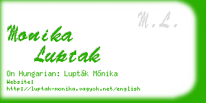 monika luptak business card