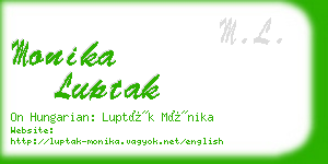 monika luptak business card